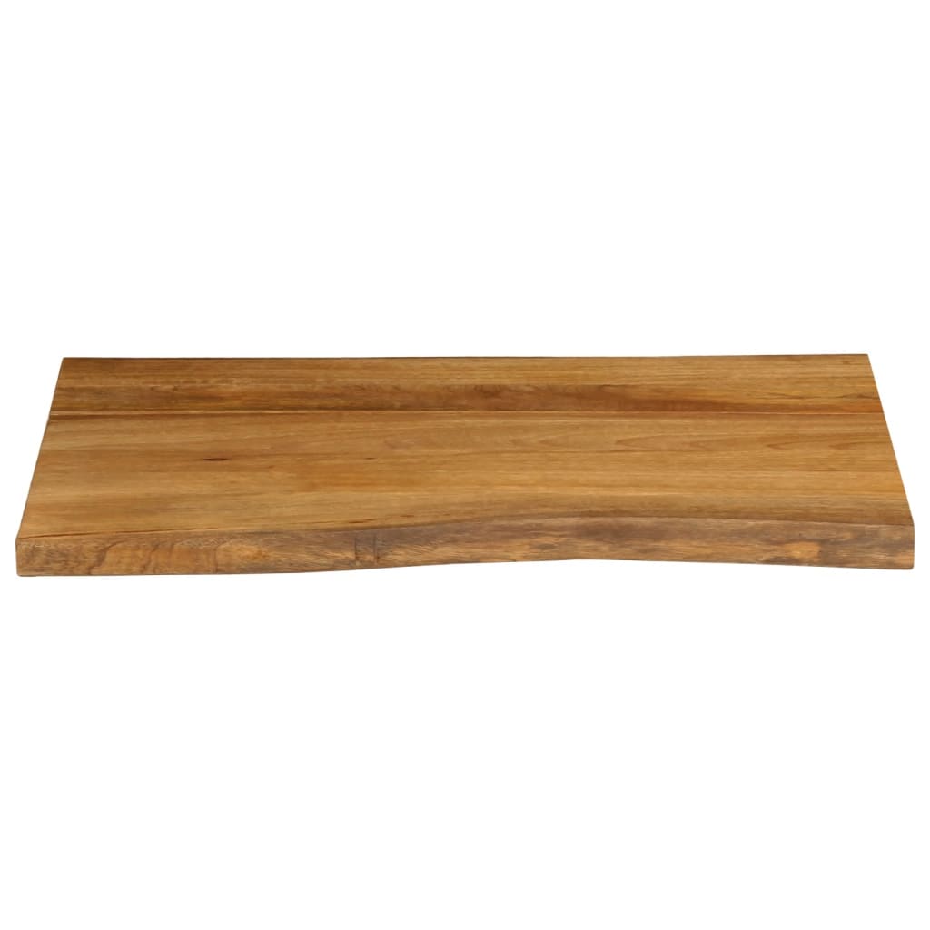 Tafelblad met natuurlijke rand 80x60x3,8 cm massief mangohout is nu te koop bij PeponiXL, paradijselijk wonen!