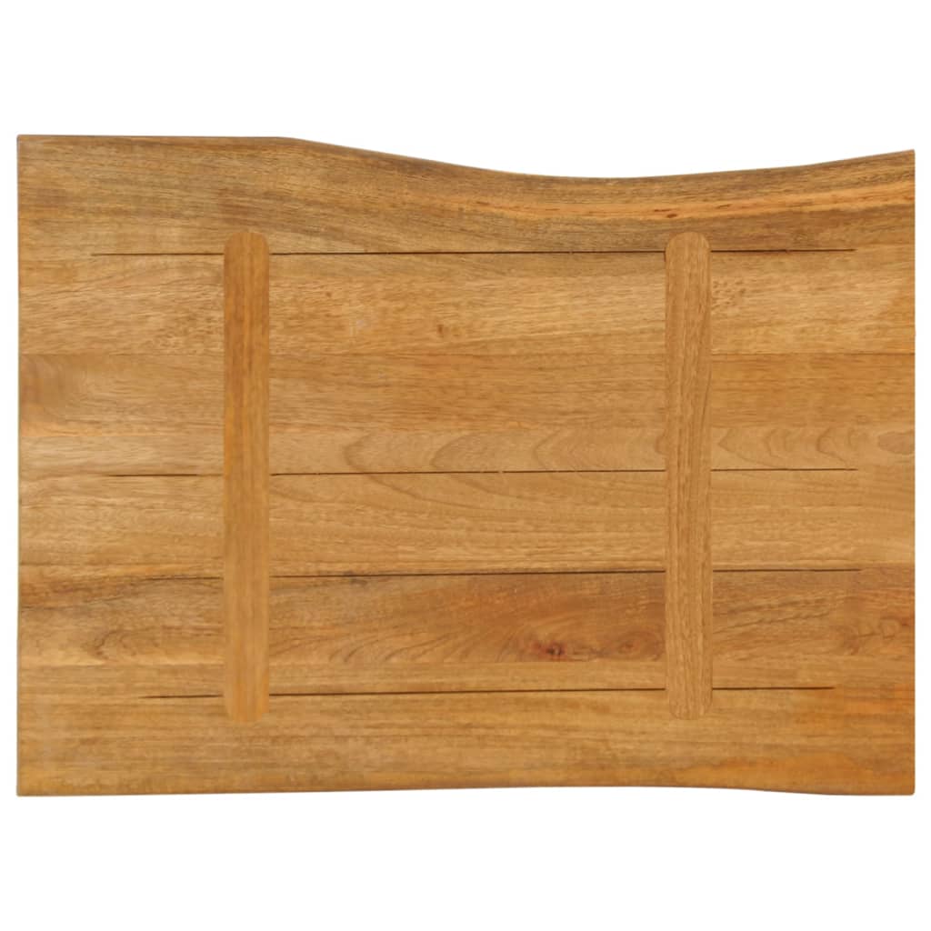 Tafelblad met natuurlijke rand 80x60x3,8 cm massief mangohout is nu te koop bij PeponiXL, paradijselijk wonen!