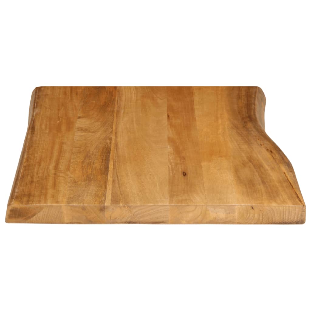 Tafelblad met natuurlijke rand 90x60x3,8 cm massief mangohout is nu te koop bij PeponiXL, paradijselijk wonen!