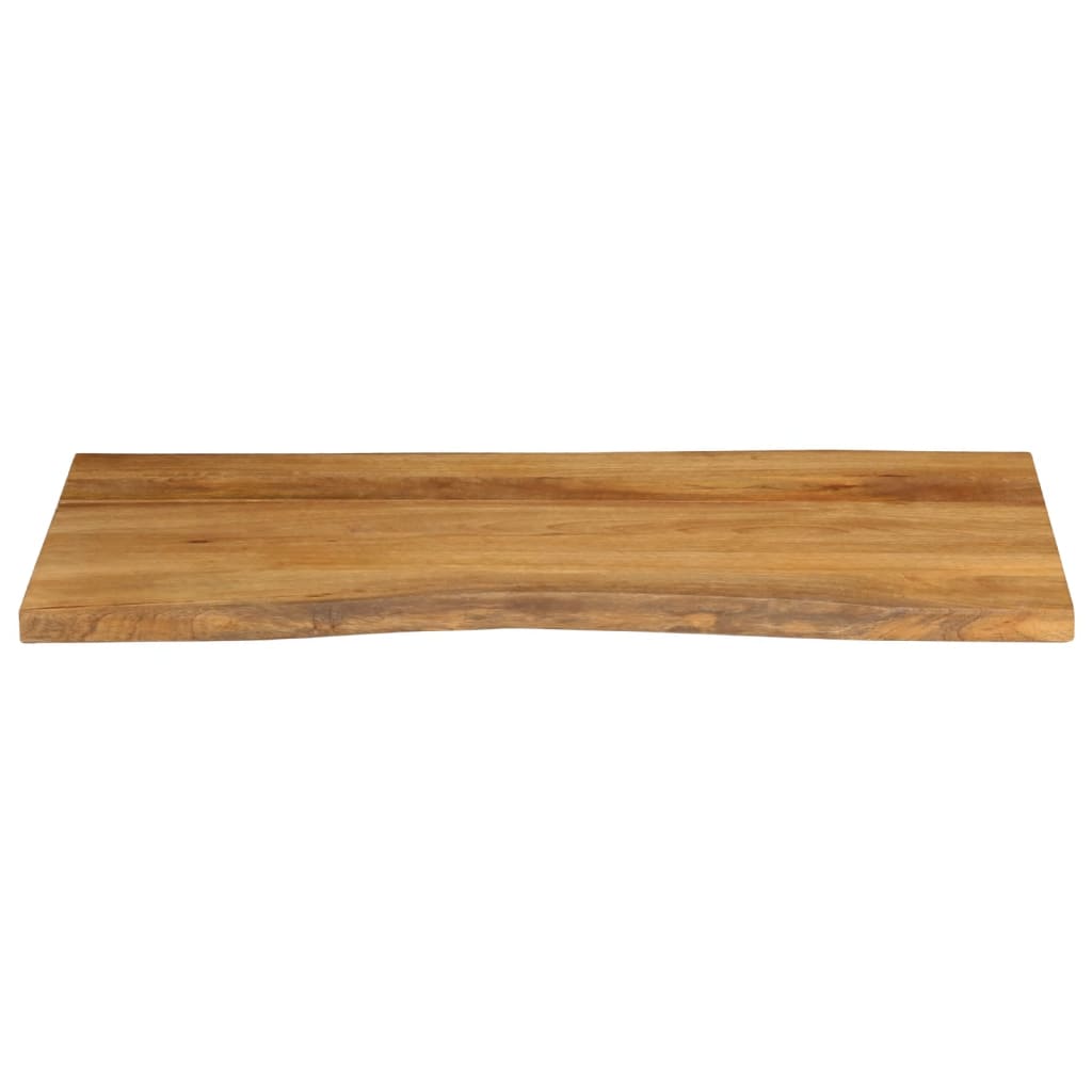 Tafelblad met natuurlijke rand 100x60x3,8 cm massief mangohout is nu te koop bij PeponiXL, paradijselijk wonen!