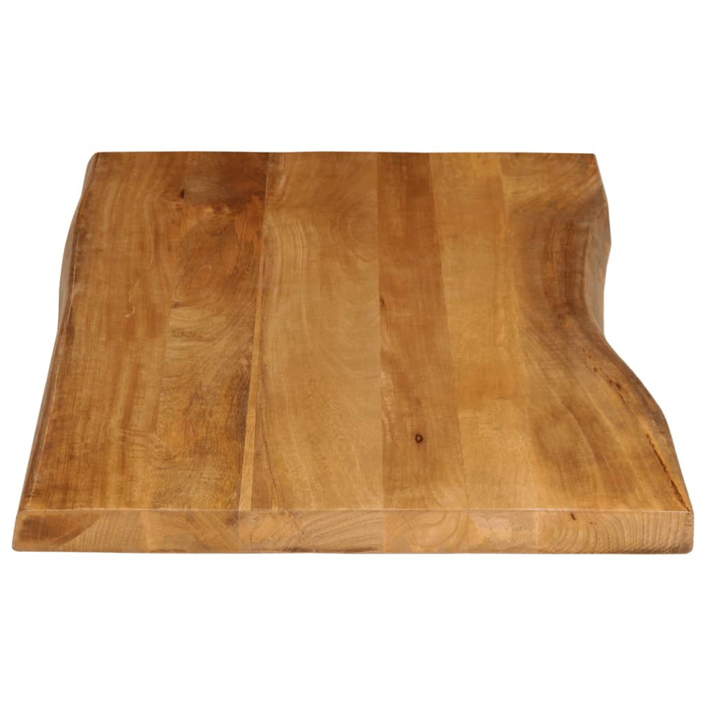 Tafelblad met natuurlijke rand 100x60x3,8 cm massief mangohout is nu te koop bij PeponiXL, paradijselijk wonen!