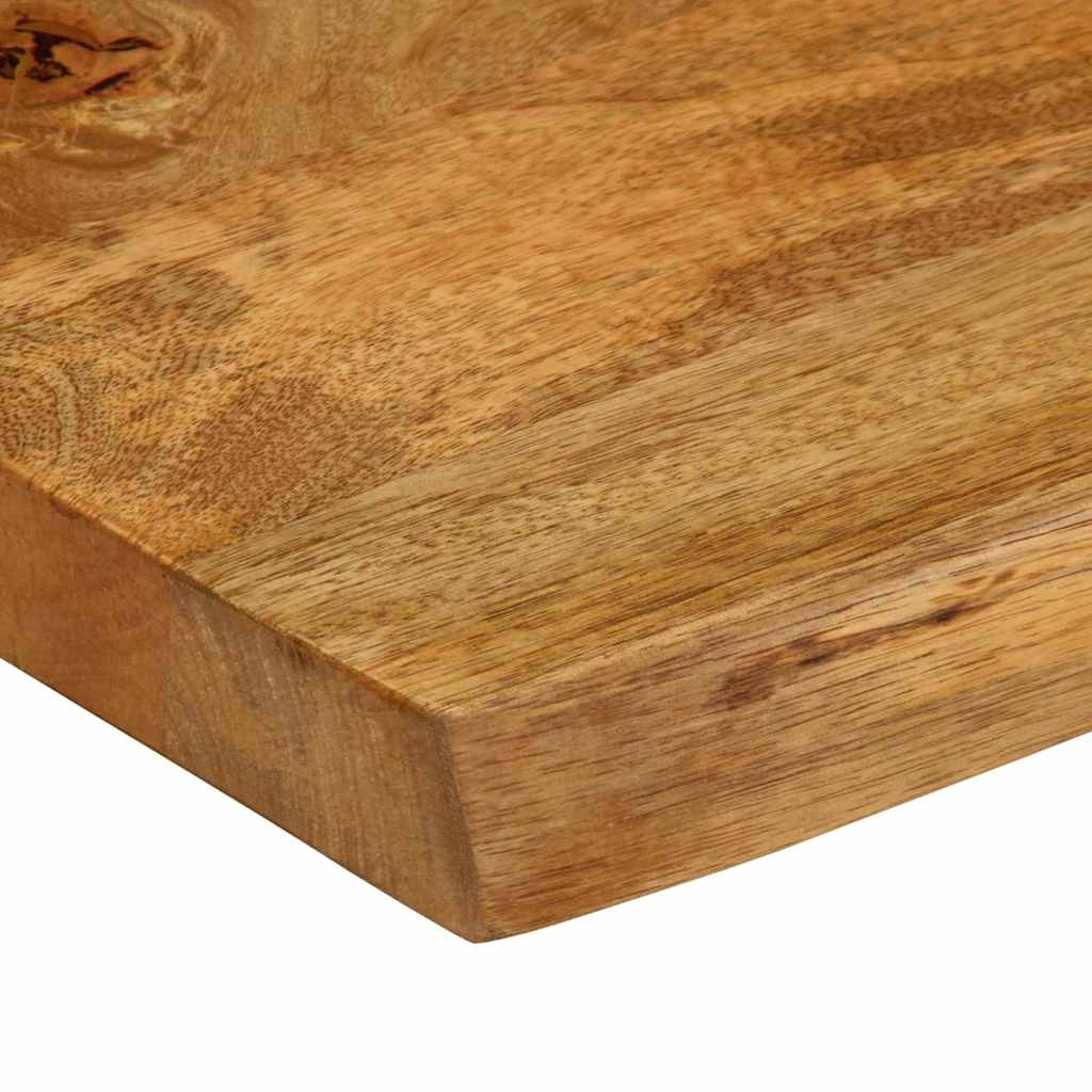 Tafelblad met natuurlijke rand 80x80x3,8 cm massief mangohout is nu te koop bij PeponiXL, paradijselijk wonen!