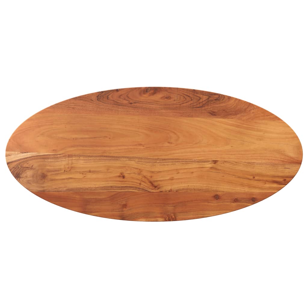 Tafelblad ovaal 100x40x2,5 cm massief acaciahout is nu te koop bij PeponiXL, paradijselijk wonen!