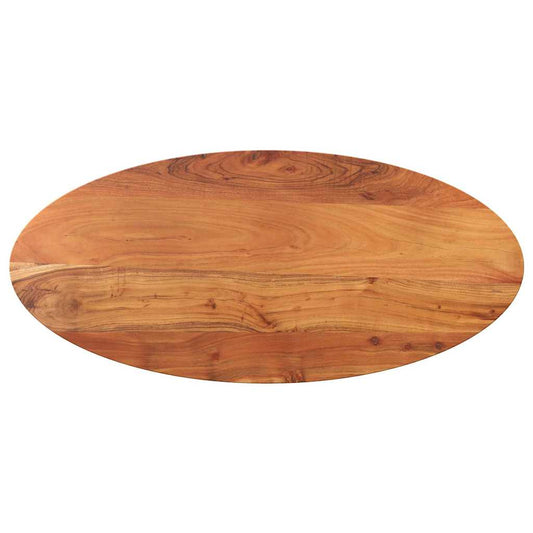 Tafelblad ovaal 80x40x3,8 cm massief acaciahout is nu te koop bij PeponiXL, paradijselijk wonen!