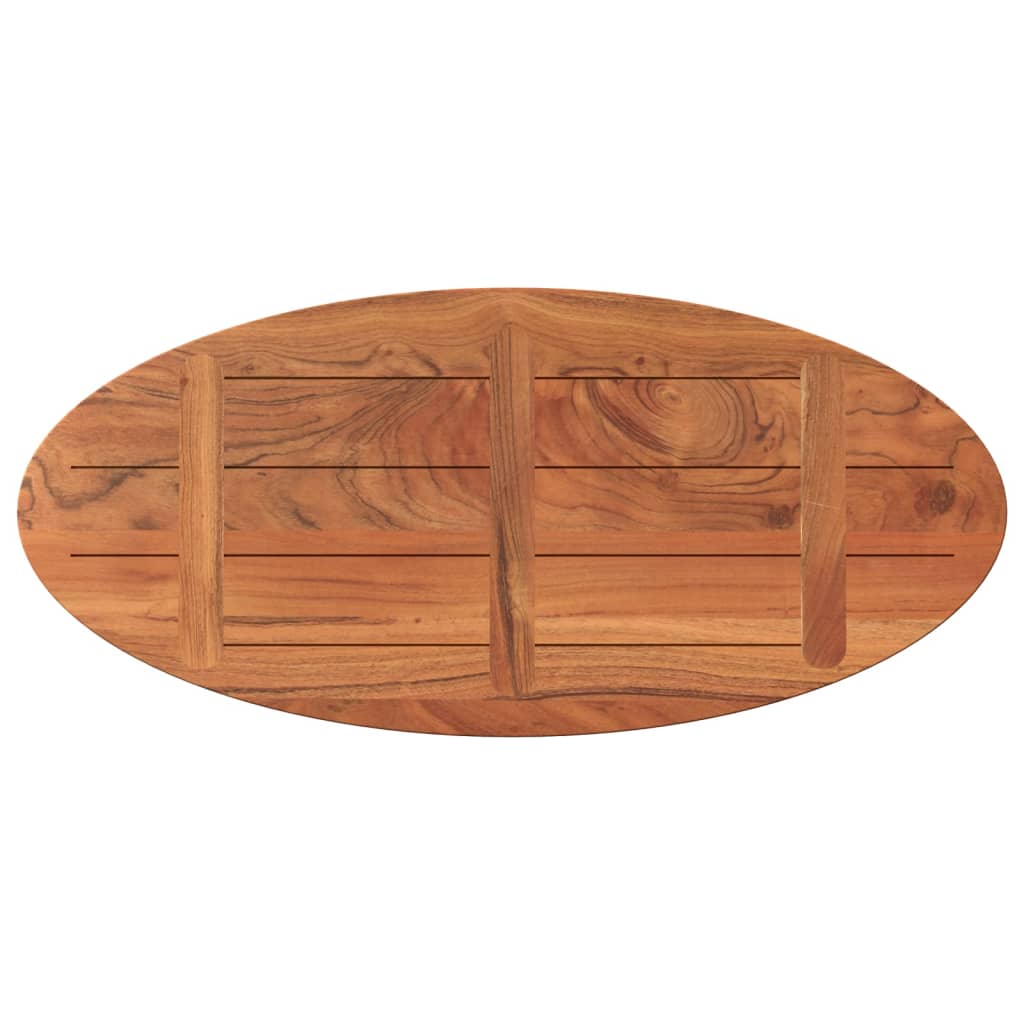Tafelblad ovaal 100x40x3,8 cm massief acaciahout is nu te koop bij PeponiXL, paradijselijk wonen!