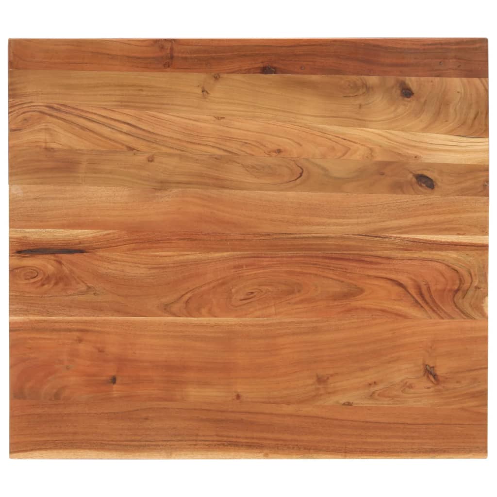 Tafelblad rechthoekig 100x80x2,5 cm massief acaciahout is nu te koop bij PeponiXL, paradijselijk wonen!