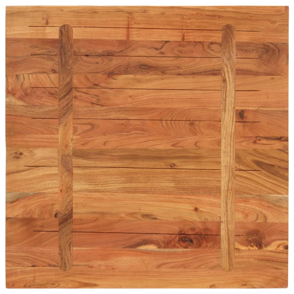 Tafelblad vierkant 90x90x2,5 cm massief acaciahout is nu te koop bij PeponiXL, paradijselijk wonen!