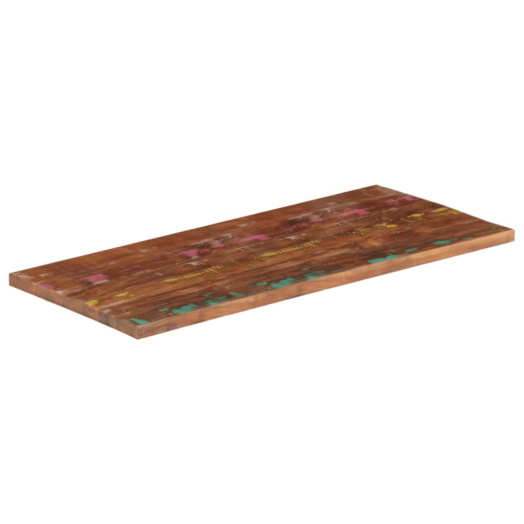 Tafelblad rechthoekig 100x60x1,5 cm massief gerecycled hout is nu te koop bij PeponiXL, paradijselijk wonen!