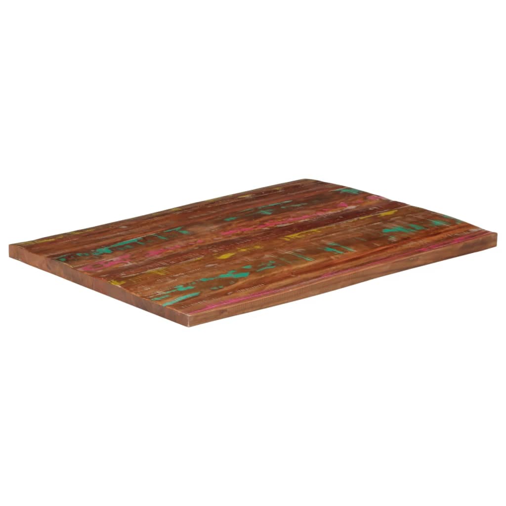Tafelblad rechthoekig 100x80x2,5 cm massief gerecycled hout is nu te koop bij PeponiXL, paradijselijk wonen!