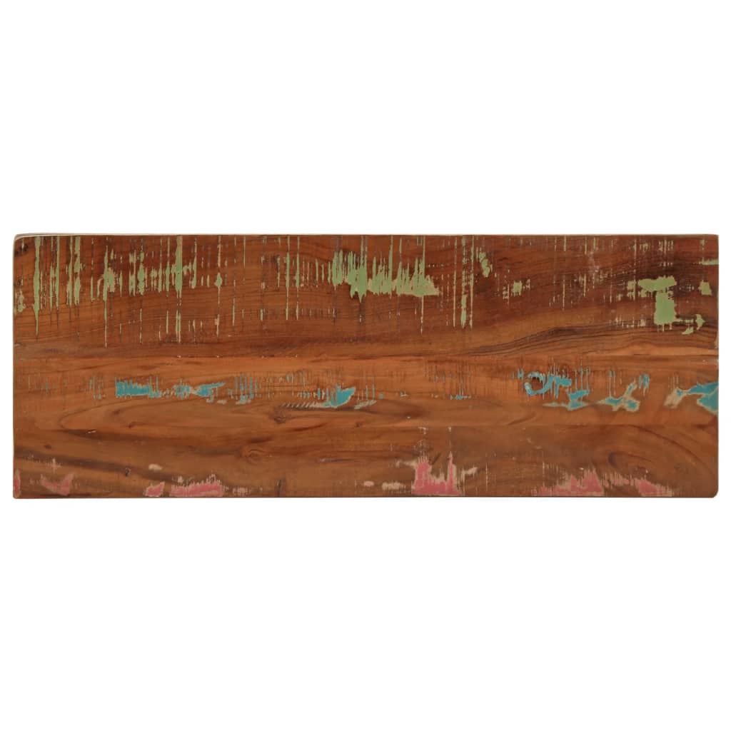 Tafelblad rechthoekig 90x40x3,8 cm massief gerecycled hout is nu te koop bij PeponiXL, paradijselijk wonen!