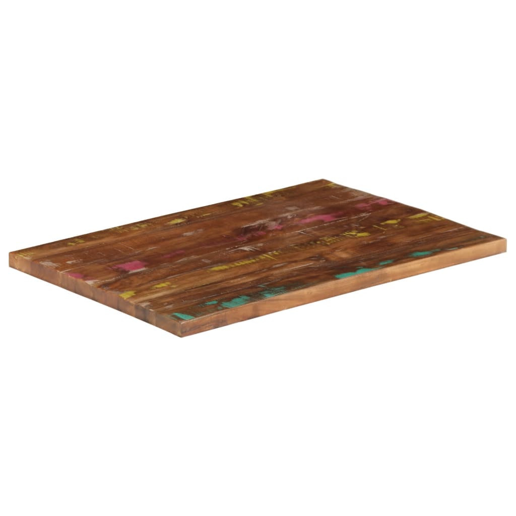Tafelblad rechthoekig 70x50x3,8 cm massief gerecycled hout is nu te koop bij PeponiXL, paradijselijk wonen!