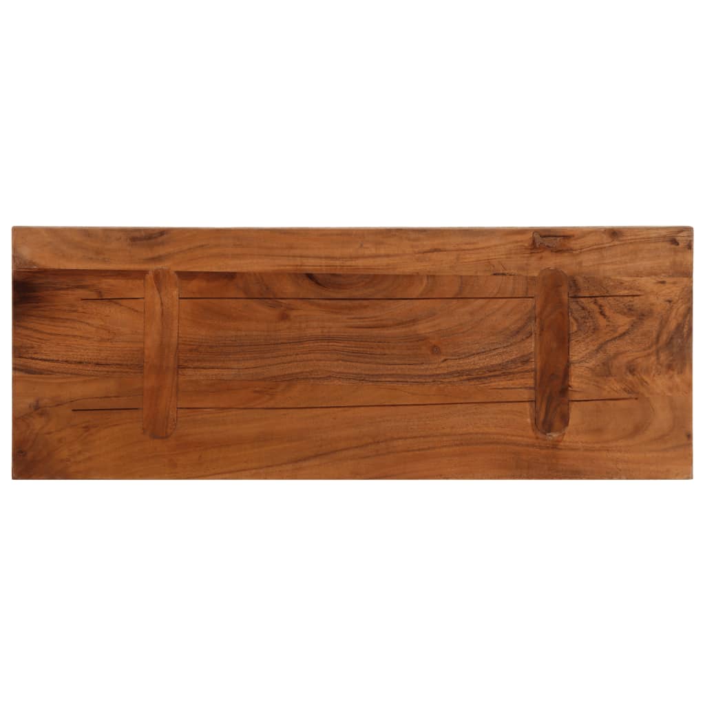 Tafelblad rechthoekig 90x20x3,8 cm massief gerecycled hout is nu te koop bij PeponiXL, paradijselijk wonen!