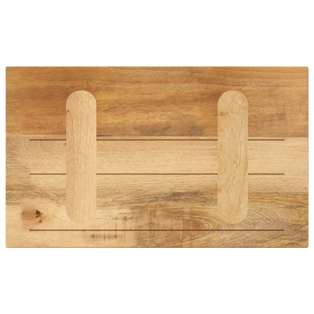 Tafelblad rechthoekig 40x20x2,5 cm massief ruw mangohout is nu te koop bij PeponiXL, paradijselijk wonen!