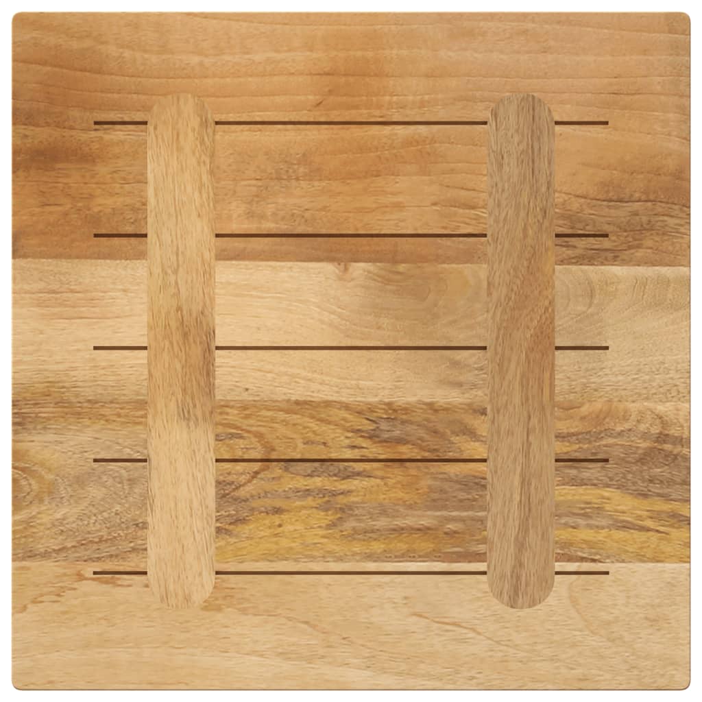 Tafelblad vierkant 40x40x2,5 cm massief ruw mangohout is nu te koop bij PeponiXL, paradijselijk wonen!