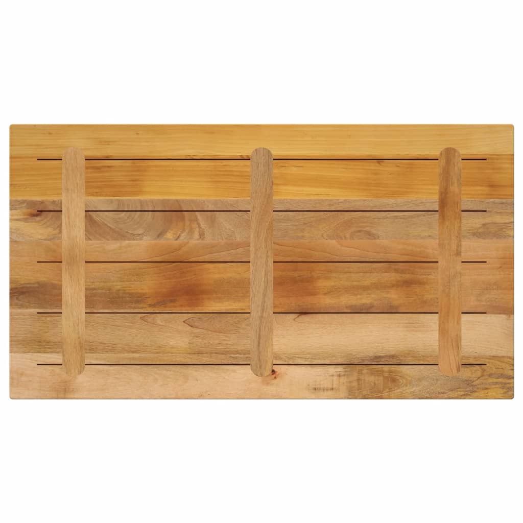 Tafelblad rechthoekig 100x50x2,5 cm massief ruw mangohout is nu te koop bij PeponiXL, paradijselijk wonen!