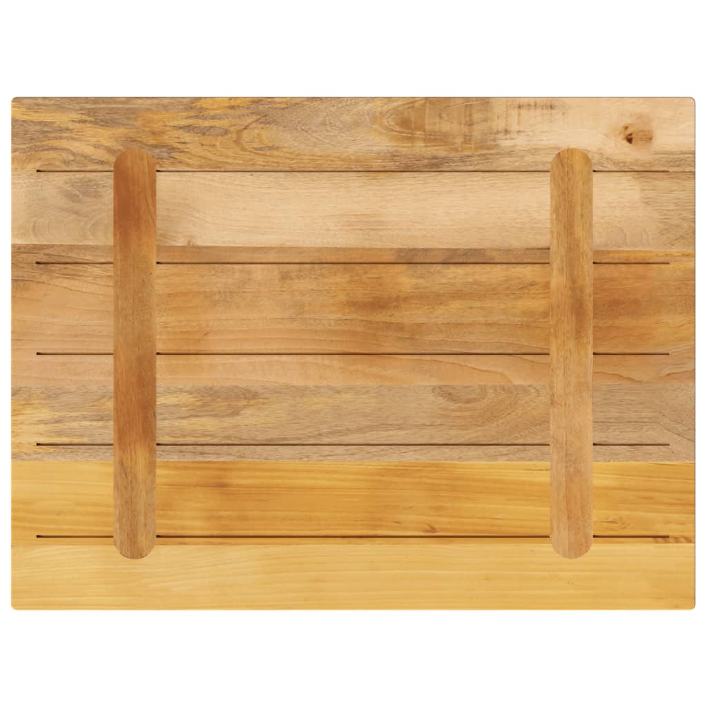 Tafelblad rechthoekig 70x60x1,5 cm massief ruw mangohout is nu te koop bij PeponiXL, paradijselijk wonen!