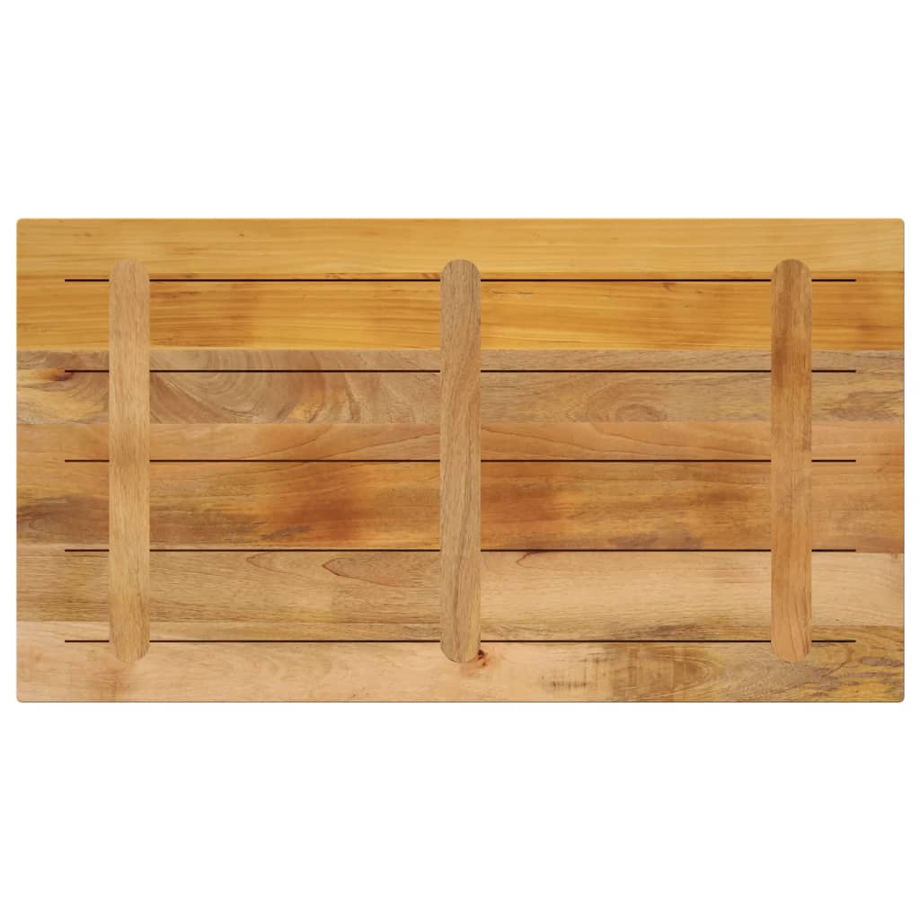 Tafelblad rechthoekig 120x60x1,5 cm massief ruw mangohout is nu te koop bij PeponiXL, paradijselijk wonen!