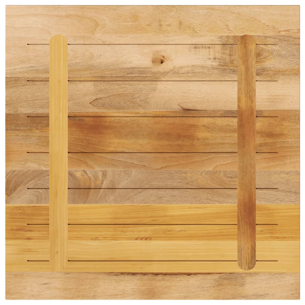 Tafelblad vierkant 80x80x1,5 cm massief ruw mangohout is nu te koop bij PeponiXL, paradijselijk wonen!