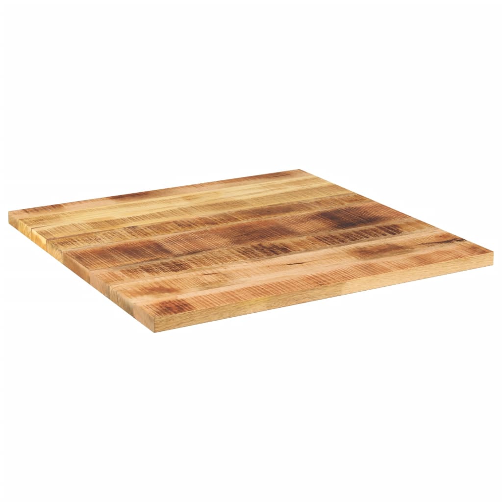 Tafelblad vierkant 80x80x2,5 cm massief ruw mangohout is nu te koop bij PeponiXL, paradijselijk wonen!
