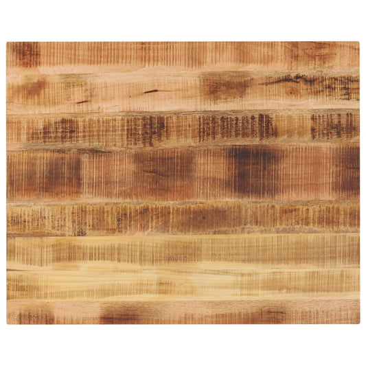 Tafelblad rechthoekig 90x80x2,5 cm massief ruw mangohout is nu te koop bij PeponiXL, paradijselijk wonen!
