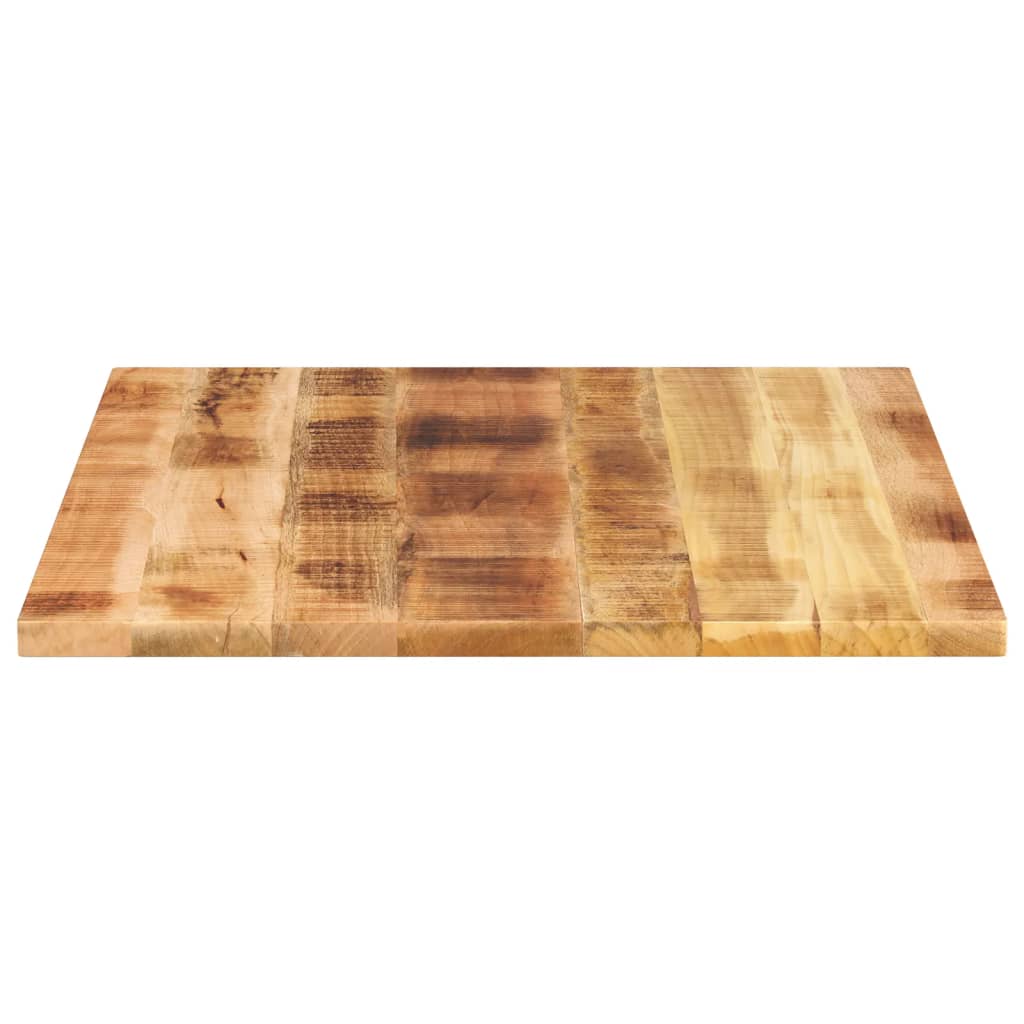 Tafelblad rechthoekig 90x80x2,5 cm massief ruw mangohout is nu te koop bij PeponiXL, paradijselijk wonen!