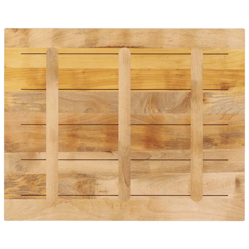 Tafelblad rechthoekig 90x80x2,5 cm massief ruw mangohout is nu te koop bij PeponiXL, paradijselijk wonen!