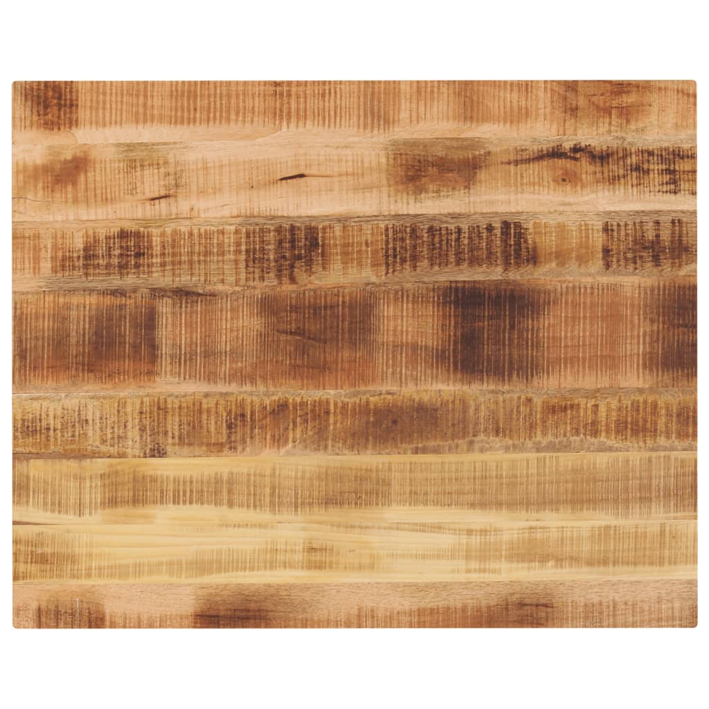 Tafelblad rechthoekig 100x80x2,5 cm massief ruw mangohout is nu te koop bij PeponiXL, paradijselijk wonen!