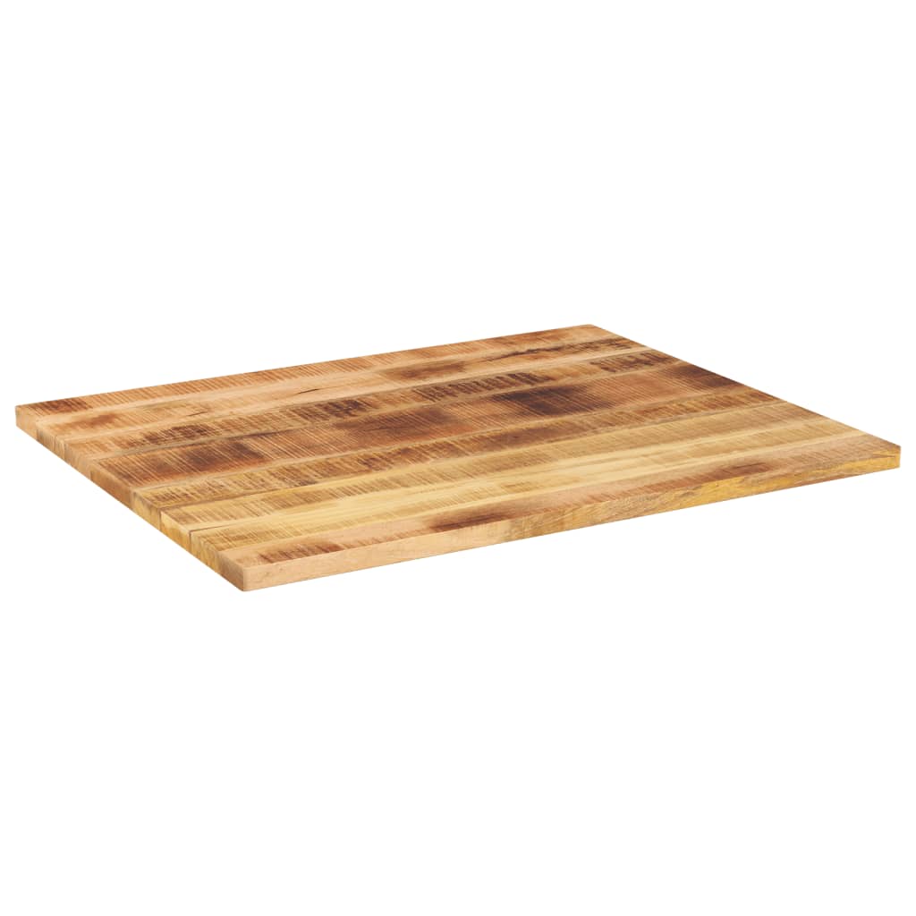 Tafelblad rechthoekig 100x80x2,5 cm massief ruw mangohout is nu te koop bij PeponiXL, paradijselijk wonen!