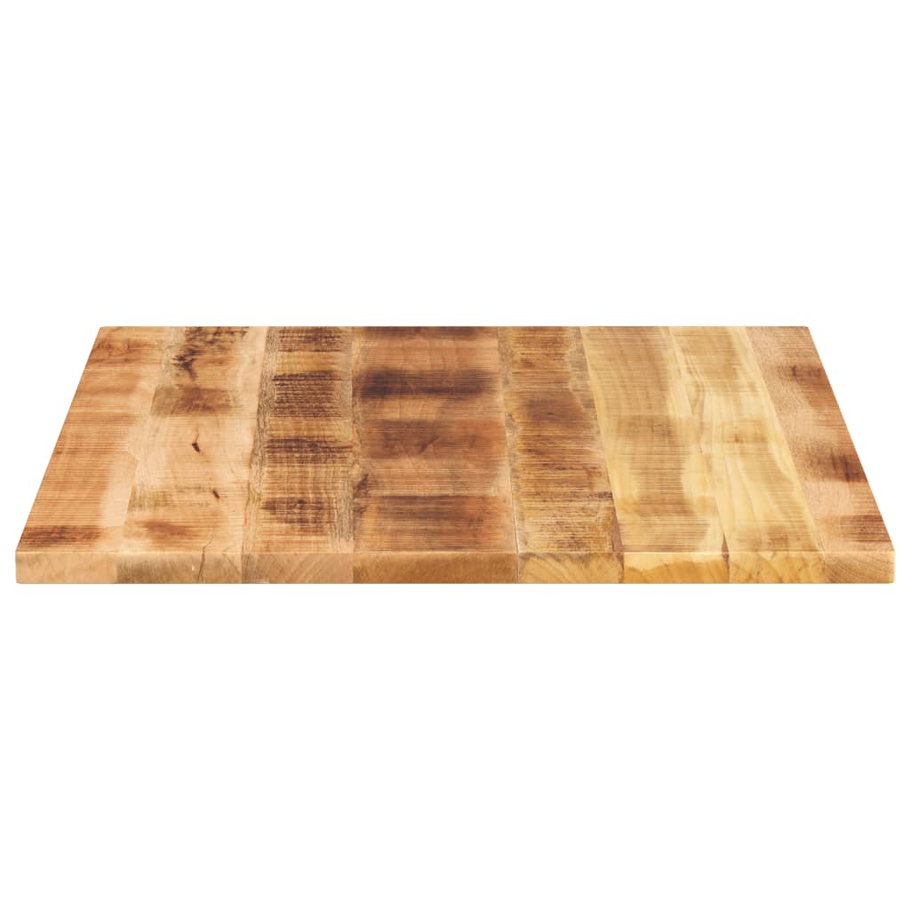 Tafelblad rechthoekig 100x80x2,5 cm massief ruw mangohout is nu te koop bij PeponiXL, paradijselijk wonen!