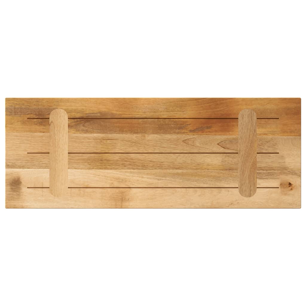 Tafelblad rechthoekig 70x40x3,8 cm massief ruw mangohout is nu te koop bij PeponiXL, paradijselijk wonen!