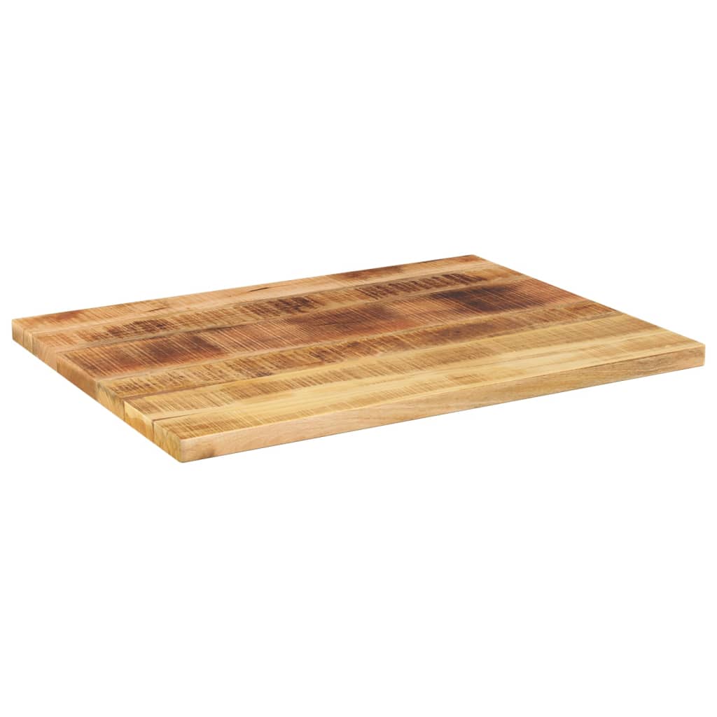 Tafelblad rechthoekig 80x70x3,8 cm massief ruw mangohout is nu te koop bij PeponiXL, paradijselijk wonen!