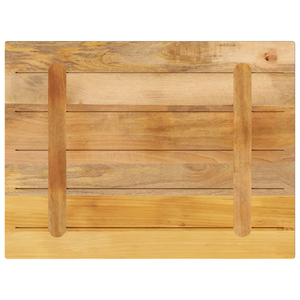 Tafelblad rechthoekig 80x70x3,8 cm massief ruw mangohout is nu te koop bij PeponiXL, paradijselijk wonen!