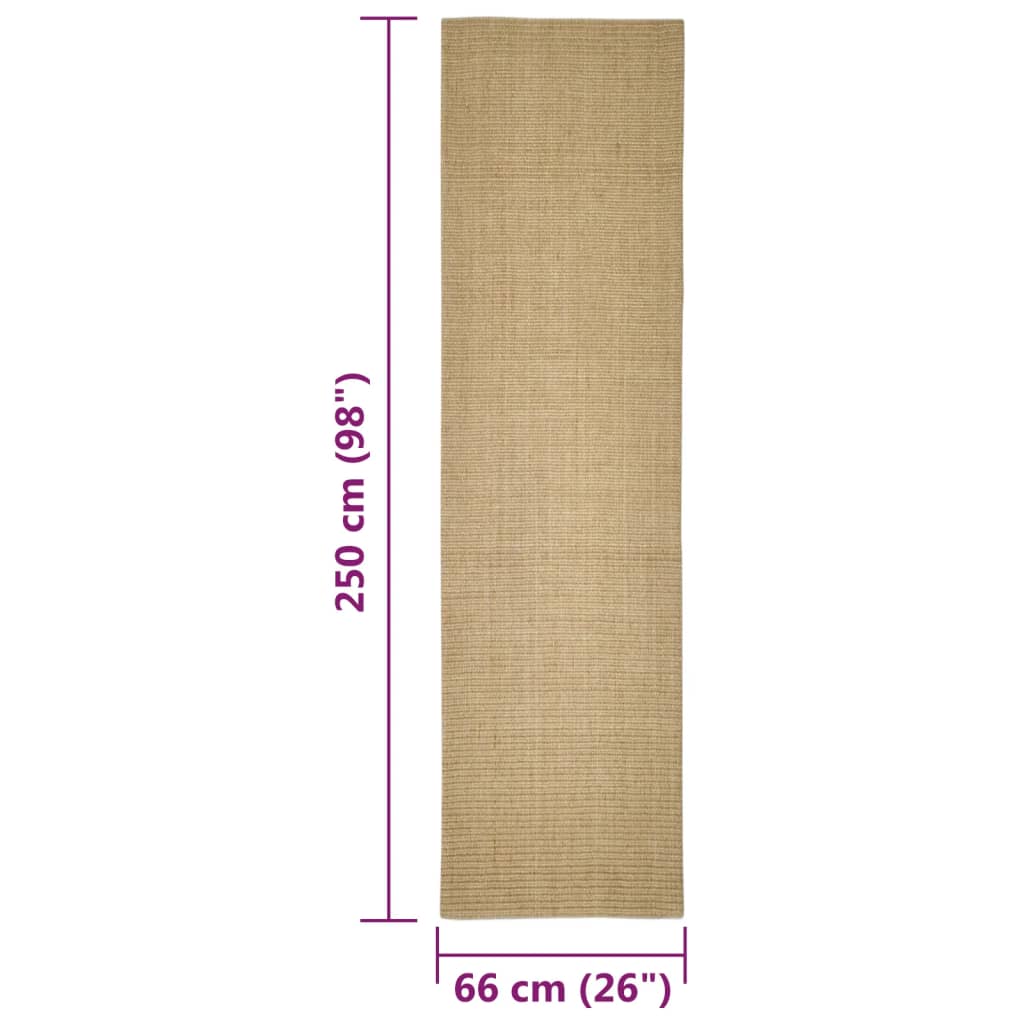 Sisalmat voor krabpaal 66x250 cm is nu te koop bij PeponiXL, paradijselijk wonen!
