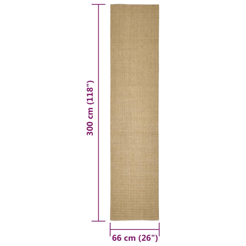 Sisalmat voor krabpaal 66x300 cm is nu te koop bij PeponiXL, paradijselijk wonen!