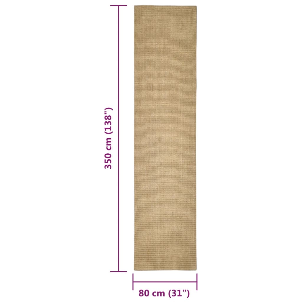 Sisalmat voor krabpaal 80x350 cm is nu te koop bij PeponiXL, paradijselijk wonen!
