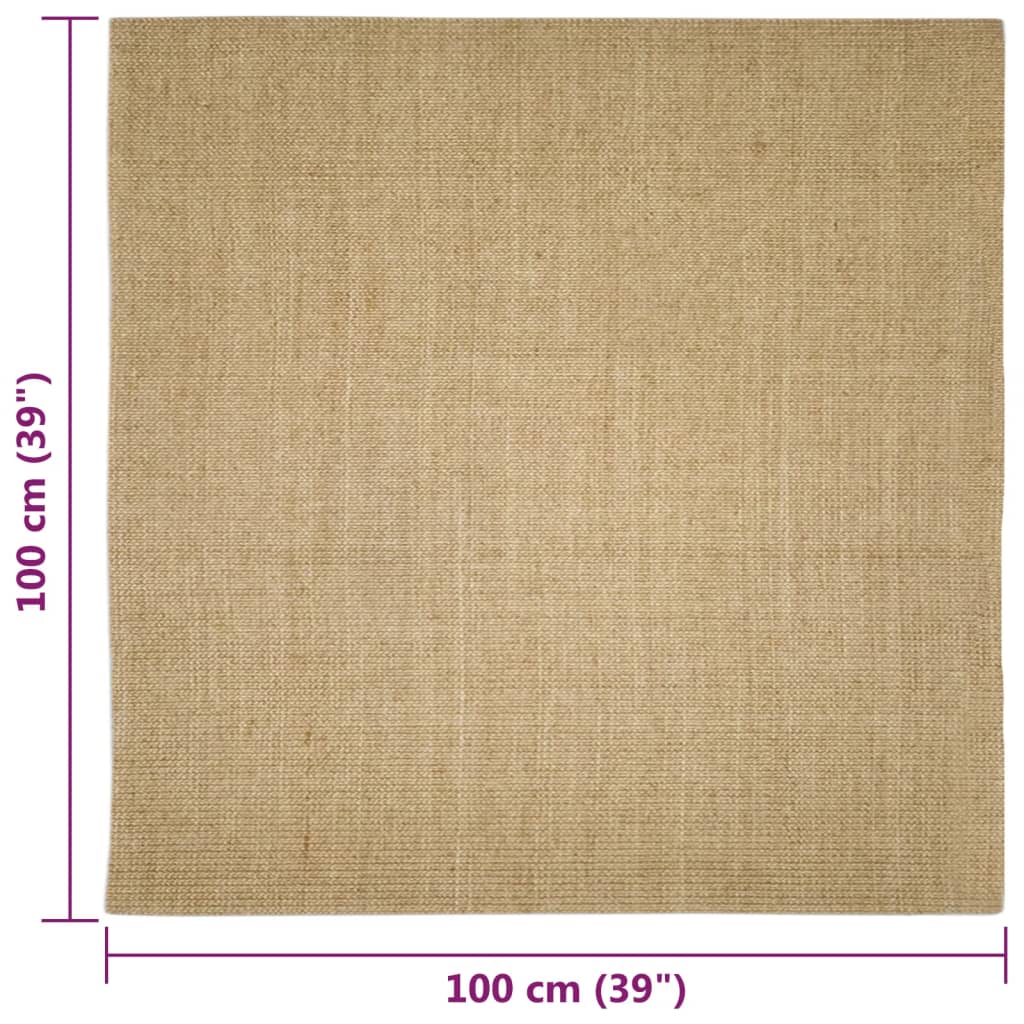 Sisalmat voor krabpaal 100x100 cm is nu te koop bij PeponiXL, paradijselijk wonen!