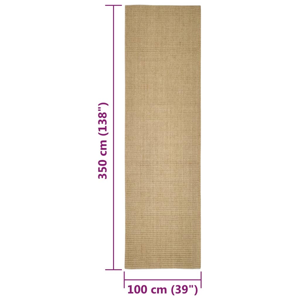 Sisalmat voor krabpaal 100x350 cm is nu te koop bij PeponiXL, paradijselijk wonen!