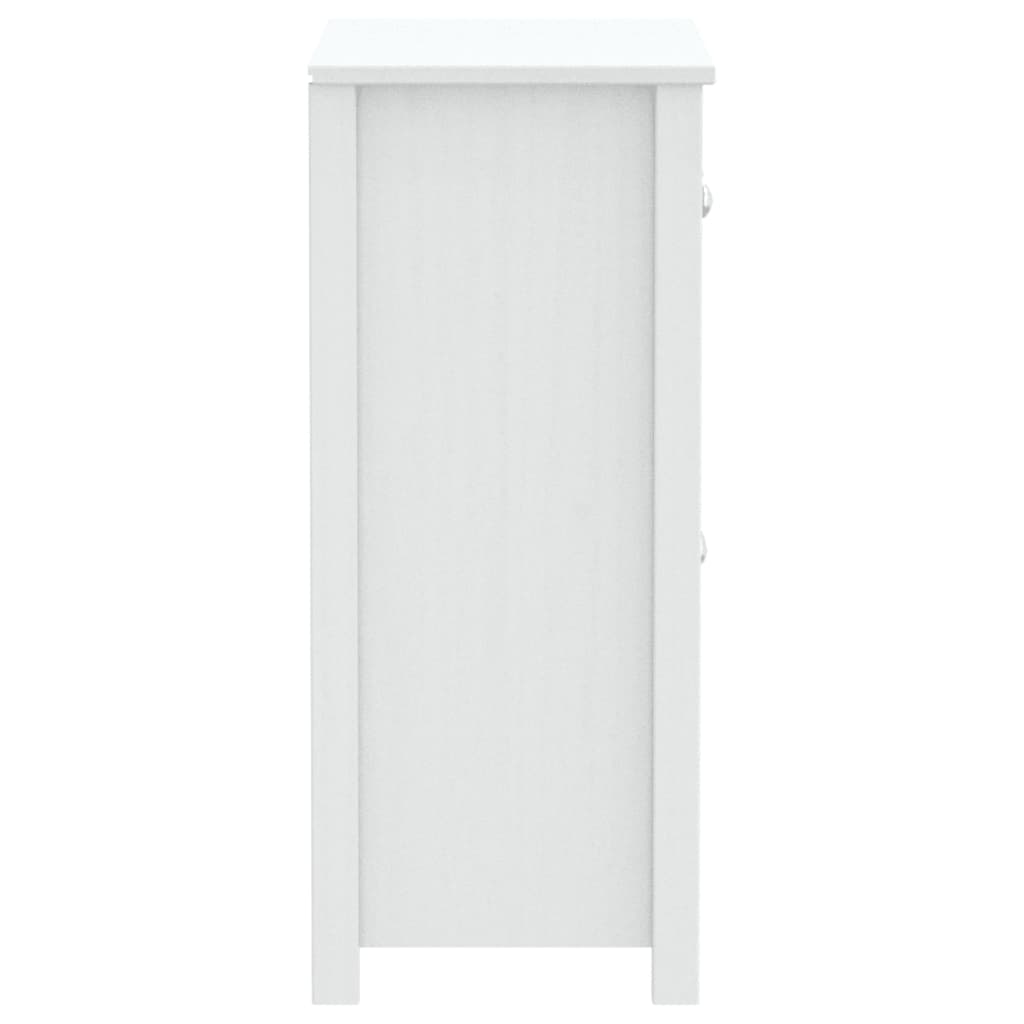 Badkamerkast BERG 69,5x34x80 cm massief grenenhout wit is nu te koop bij PeponiXL, paradijselijk wonen!