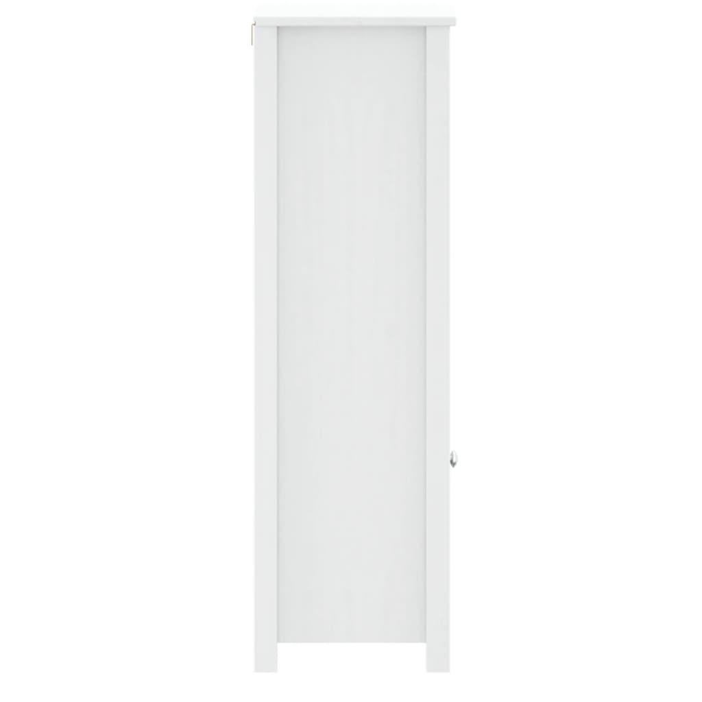 Badkamerkast BERG 40x34x110 cm massief grenenhout wit is nu te koop bij PeponiXL, paradijselijk wonen!