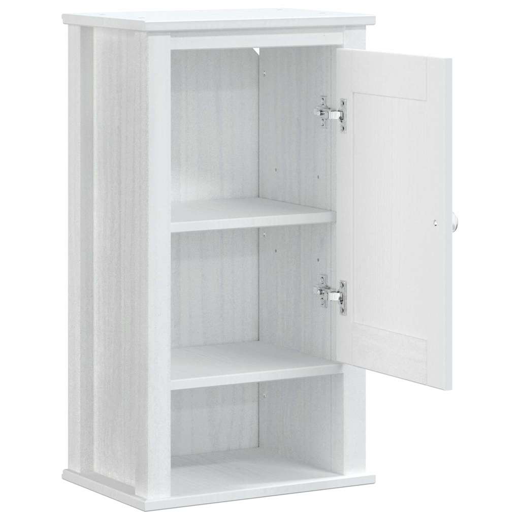 Badkamerkast BERG 40x27x71,5 cm massief grenenhout wit is nu te koop bij PeponiXL, paradijselijk wonen!