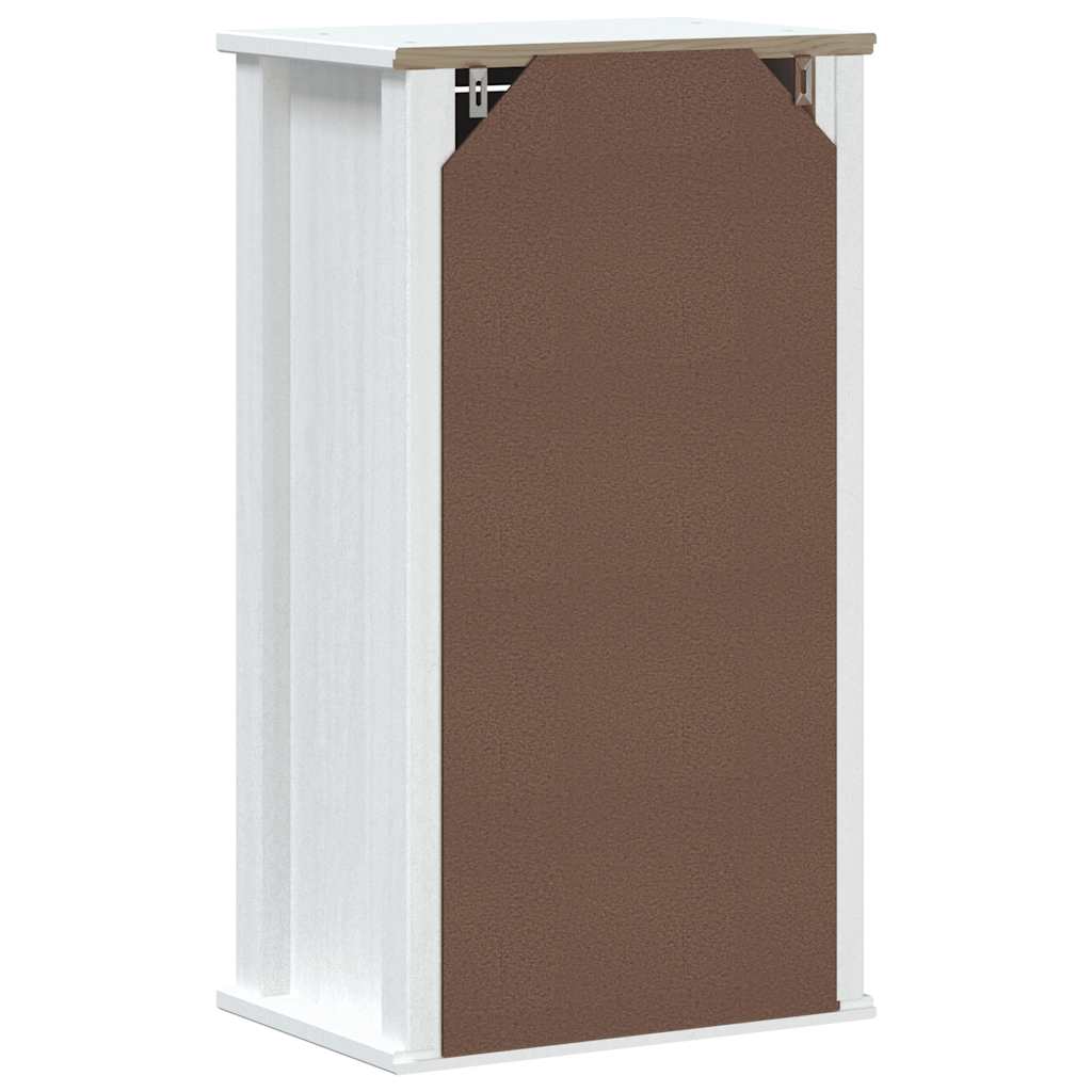 Badkamerkast BERG 40x27x71,5 cm massief grenenhout wit is nu te koop bij PeponiXL, paradijselijk wonen!