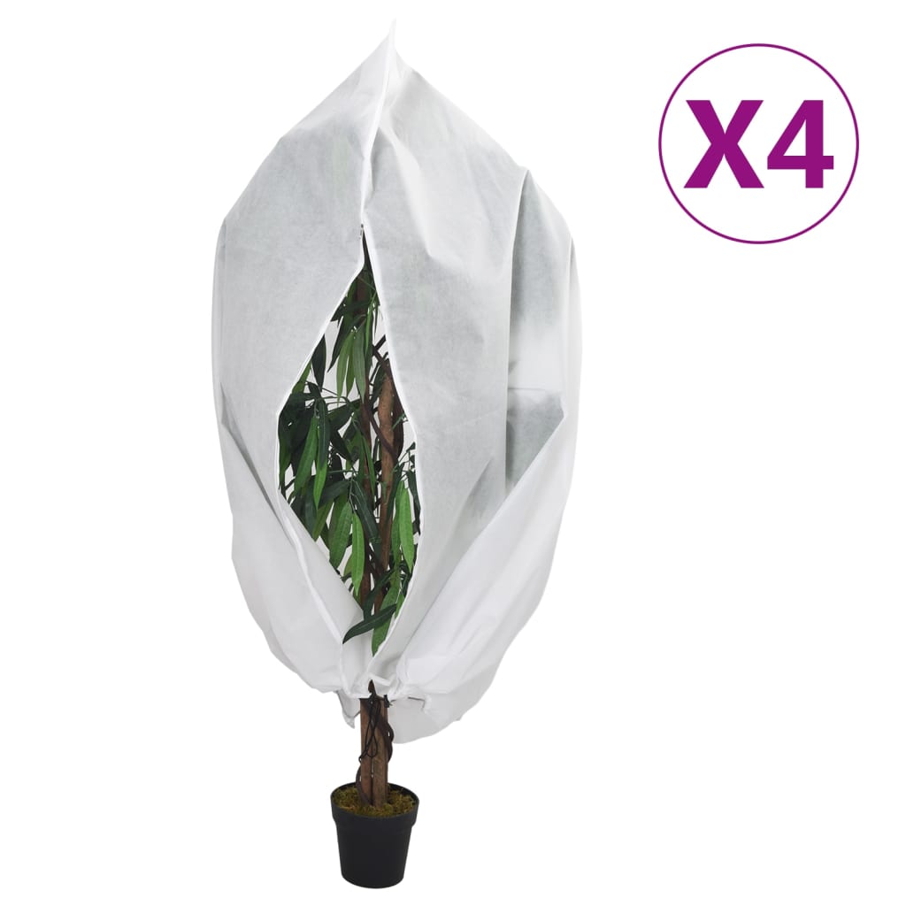 Plantenhoezen met ritssluiting 4 st 70 g/m² 1,2x1,8 m is nu te koop bij PeponiXL, paradijselijk wonen!