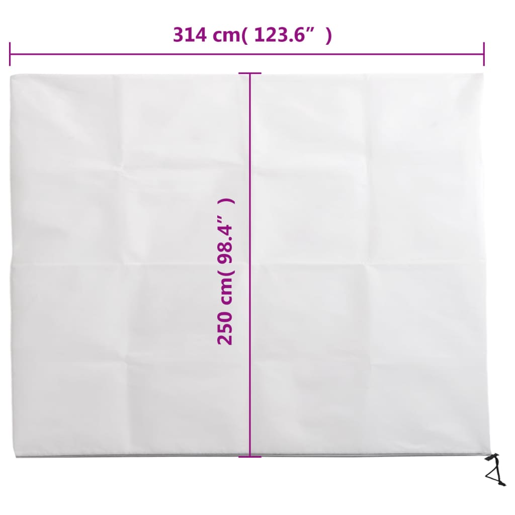 Plantenhoes met ritssluiting 2 st 70 g/m² 3,14x2,5 m is nu te koop bij PeponiXL, paradijselijk wonen!