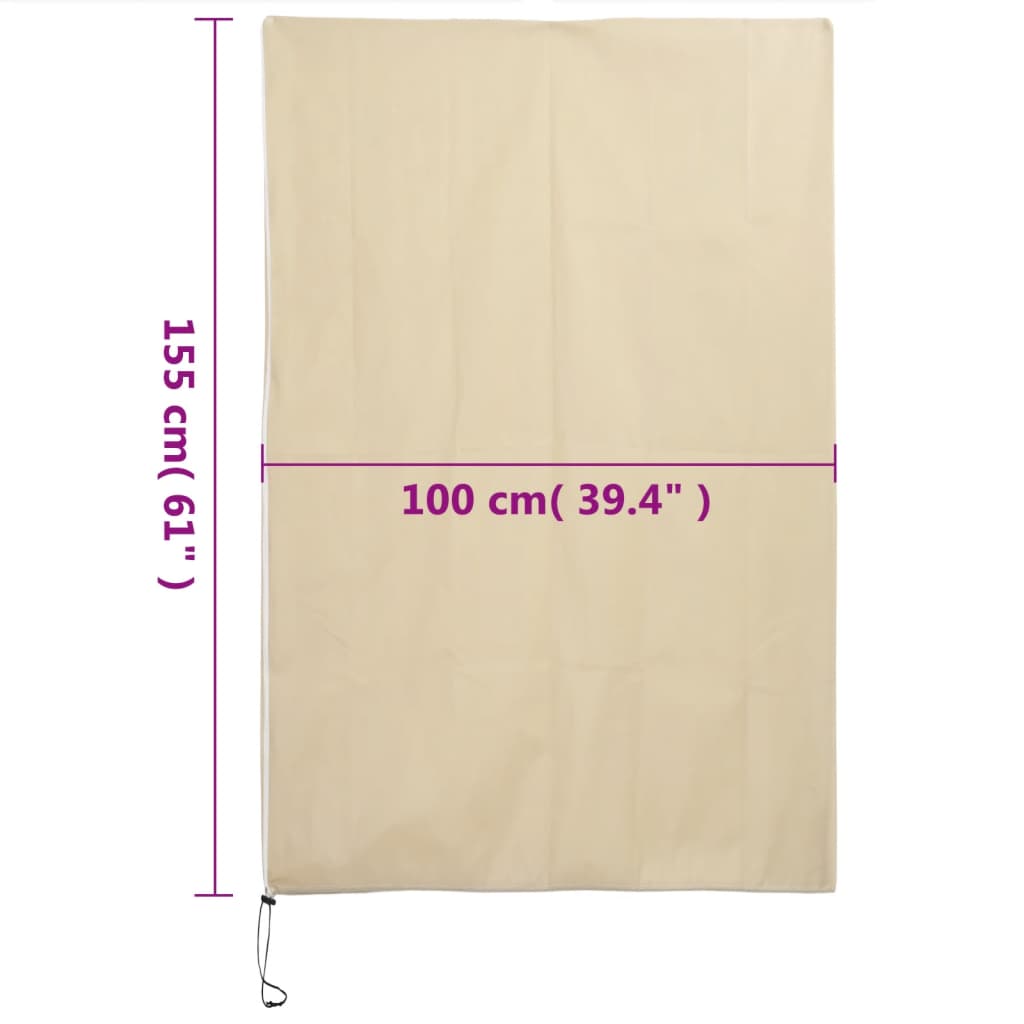 Plantenhoezen met ritssluiting 4 st 70 g/m² 1x1,55 m is nu te koop bij PeponiXL, paradijselijk wonen!