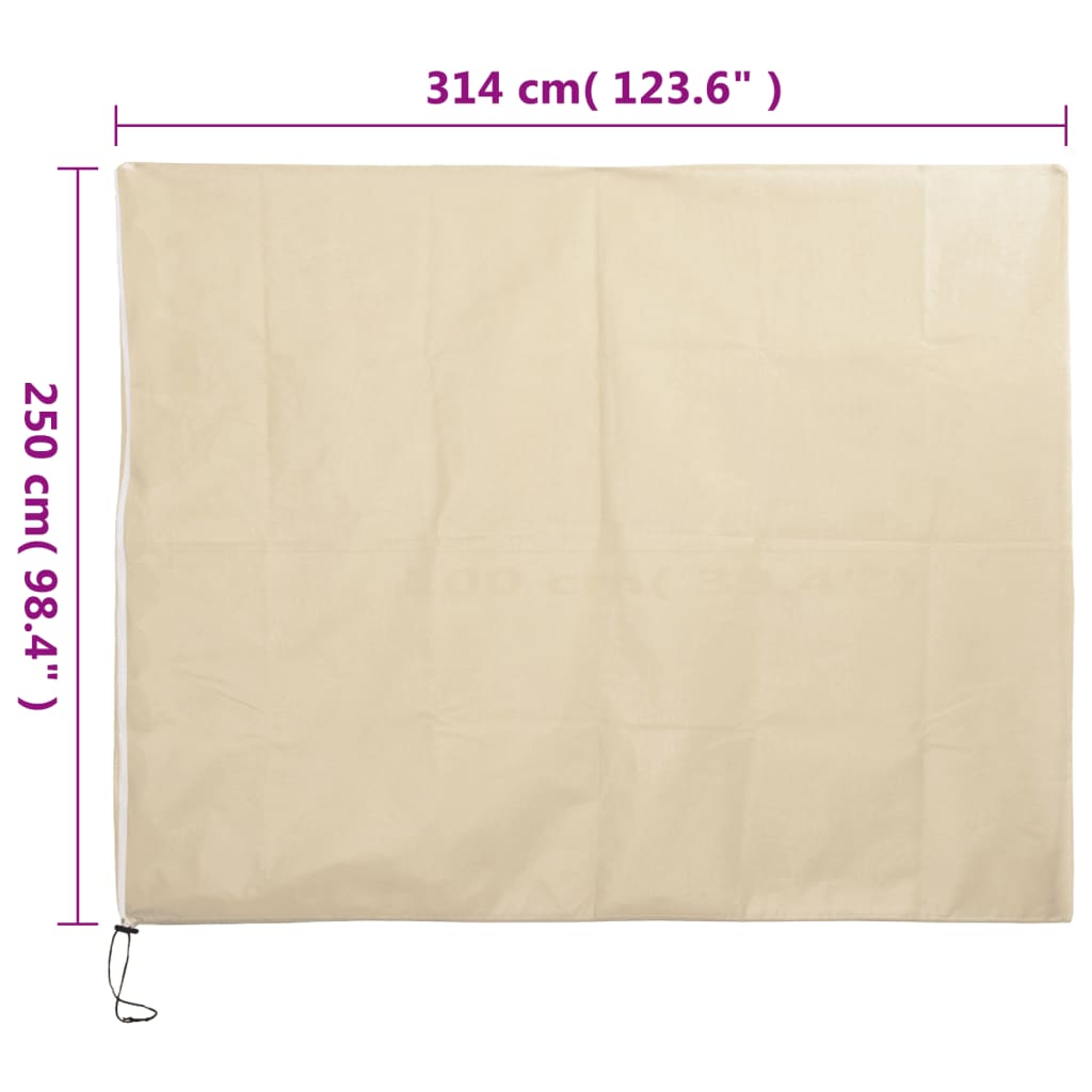 Plantenhoezen met ritssluiting 2 st 70 g/m² 3,14x2,5 m is nu te koop bij PeponiXL, paradijselijk wonen!