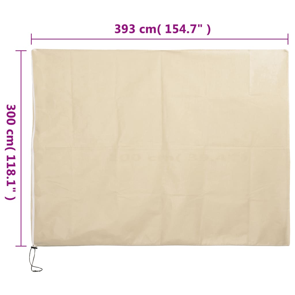Plantenhoezen met ritssluiting 2 st 70 g/m² 3,93x3 m is nu te koop bij PeponiXL, paradijselijk wonen!