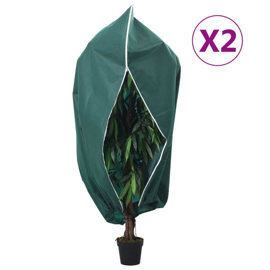Plantenhoezen met ritssluiting 2 st 70 g/m² 3,93x3,5 m is nu te koop bij PeponiXL, paradijselijk wonen!