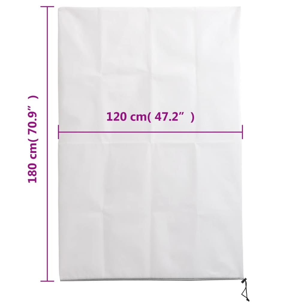 Plantenhoezen met ritssluiting 10 st 70 g/m² 1,2x1,8 m is nu te koop bij PeponiXL, paradijselijk wonen!