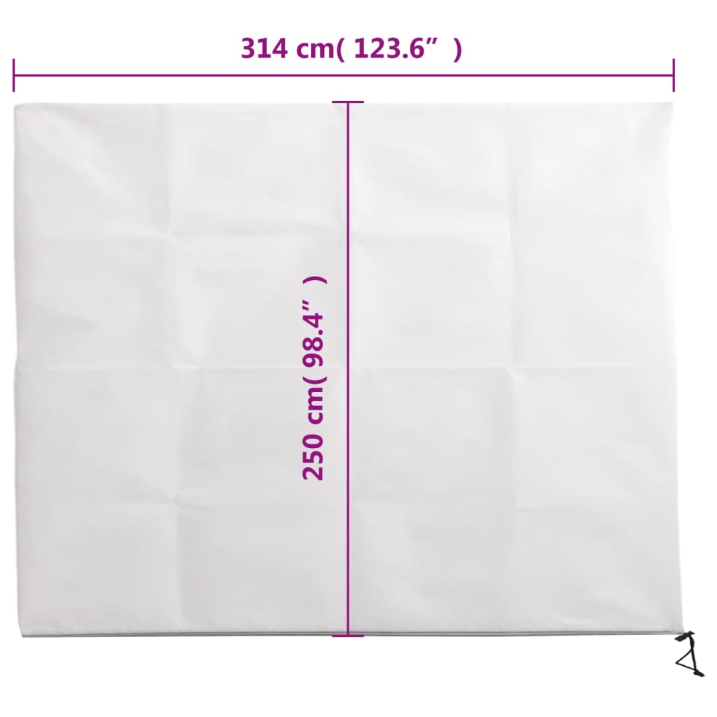 Plantenhoezen met ritssluiting 4 st 70 g/m² 3,14x2,5 m is nu te koop bij PeponiXL, paradijselijk wonen!