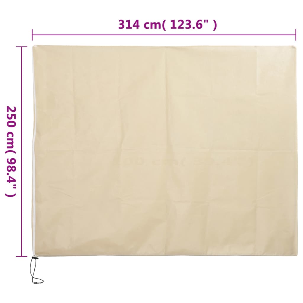 Plantenhoezen met ritssluiting 4 st 70 g/m² 3,14x2,5 m is nu te koop bij PeponiXL, paradijselijk wonen!